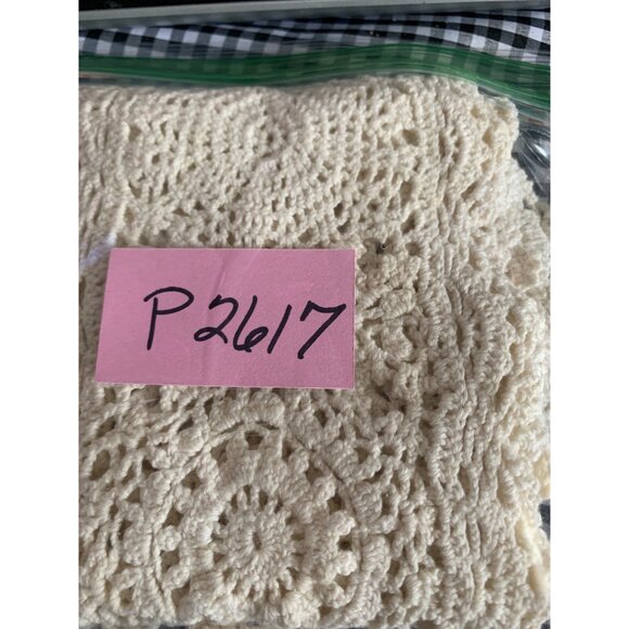 Vintage Handmade Crochet Lace Doilies 5x21 Set of 2 - Picture 7 of 7